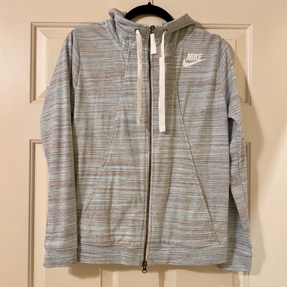 Nike Women's Gray Zip-Up Sweater